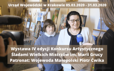 Wystawa IV Konkursu Artystycznego im. Marii Grucy w Urzędzie Wojewódzkim w Krakowie