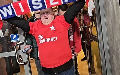 Z mocnym dopingiem na meczu Wisły Kraków ⚽️